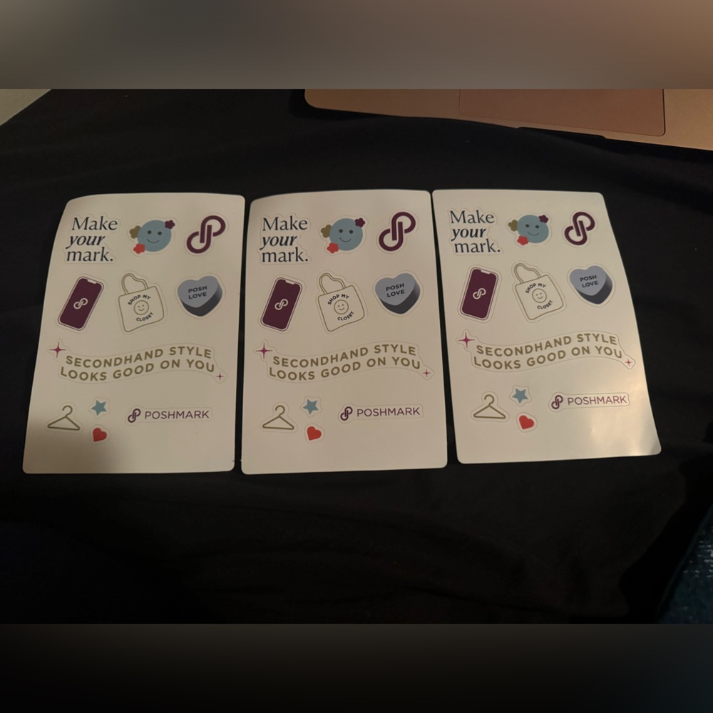 Poshmark Sticker Set with Colorful Designs